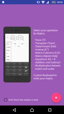 Matrix Algebra android App screenshot 2